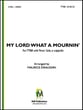 My Lord What a Mournin' TTBB choral sheet music cover